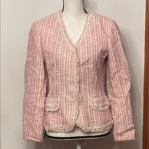 Vintage WD.NY Pink and Cream Tweed Blazer